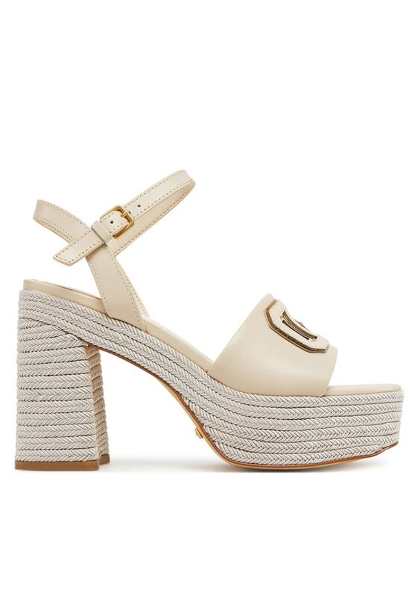 Guess Espadryle FLJFML LEA03 Beżowy. Kolor: beżowy. Materiał: skóra