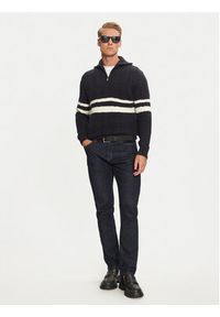 Guess Sweter M4BR12 Z3HA2 Granatowy Regular Fit. Kolor: niebieski. Materiał: syntetyk
