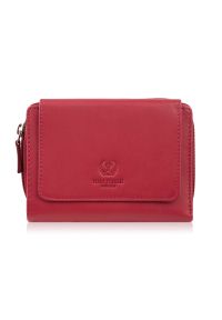 PAOLO PERUZZI - Portfel damski skórzany czerwony duży w orientacji poziomej z RFID Paolo Peruzzi SL-07-RD. Kolor: czerwony. Materiał: skóra #1