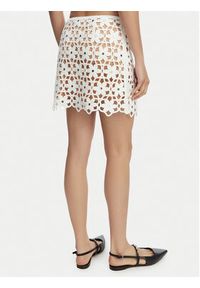 MICHAEL Michael Kors Spódnica mini MS670M4KNE Biały Regular Fit. Kolor: biały. Materiał: syntetyk #5