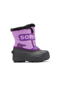 sorel - Buty do chodzenia dla dzieci Sorel Toddler Snow Commander. Kolor: fioletowy. Sport: turystyka piesza