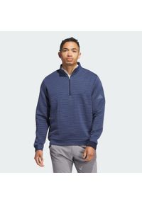 Adidas - Zakładana przez głowę bluza Ultimate365 Dwr Textured Quarter Zip. Typ kołnierza: golf. Kolor: niebieski. Sport: golf #1
