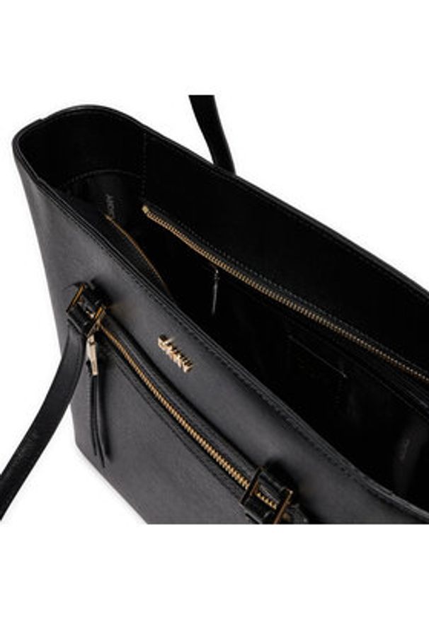 DKNY Torebka R42A3E20 Czarny. Kolor: czarny. Materiał: skórzane