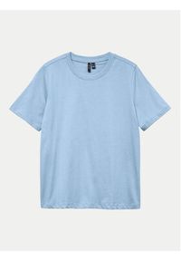 Vero Moda T-Shirt Paulina 10316991 Niebieski Regular Fit. Kolor: niebieski. Materiał: bawełna #5