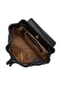 Wittchen - Damski plecak z plecionką na przodzie. Kolor: czarny. Materiał: skóra ekologiczna. Wzór: aplikacja. Styl: klasyczny #4