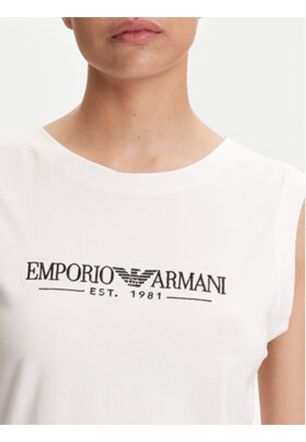 Emporio Armani Underwear Top EW000410 AF10881 U1131 Biały Regular Fit. Kolor: biały. Materiał: bawełna
