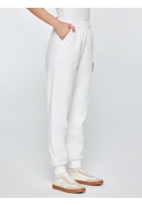 Big-Star - Spodnie damskie dresowe białe Fonia 100. Okazja: na spacer, na co dzień. Kolor: biały. Materiał: dresówka. Typ sukienki: sportowe. Styl: casual, sportowy #2