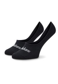 Adidas - adidas Zestaw 2 par stopek unisex Thin Linear Ballerina IC1295 Czarny. Kolor: biały. Materiał: bawełna