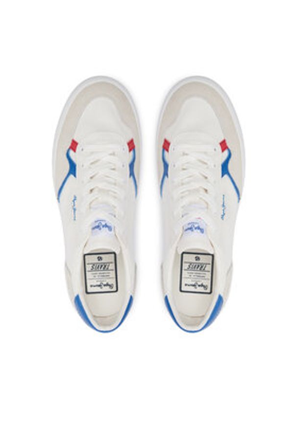 Pepe Jeans Sneakersy Travis Brit M PMS31038 Biały. Kolor: biały. Materiał: materiał