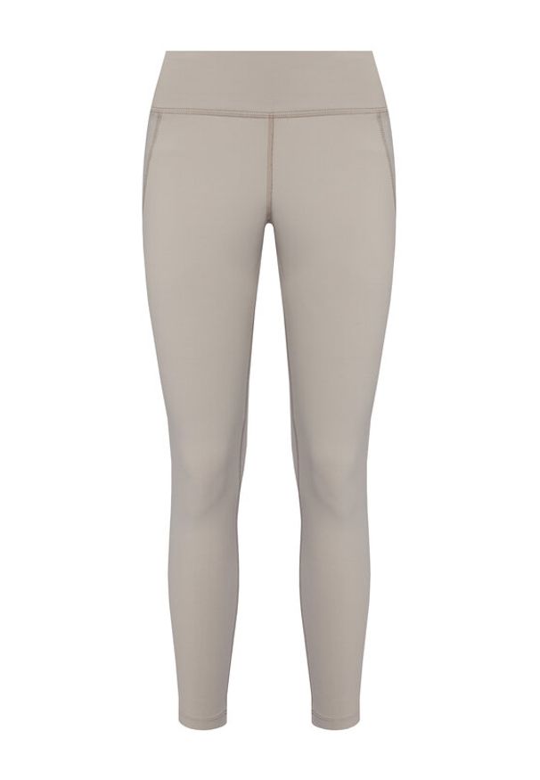 Reebok Legginsy 100076185 Beżowy Slim Fit. Kolor: beżowy. Materiał: syntetyk