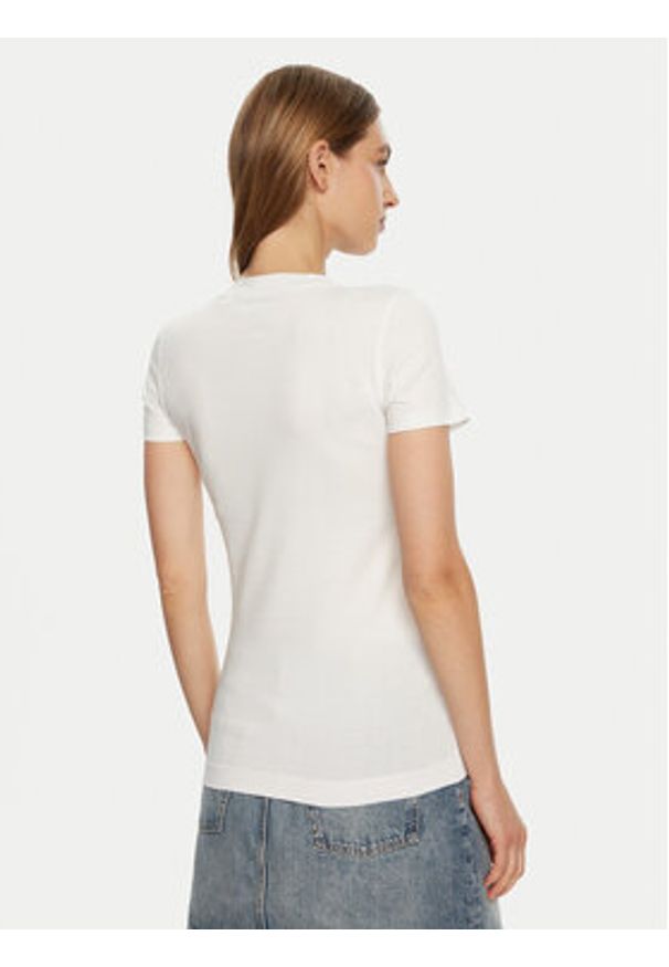 Guess T-Shirt W5RI11 J1314 Biały Regular Fit. Kolor: biały. Materiał: bawełna