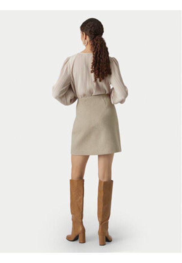 Vero Moda Spódnica ołówkowa Fortuneallison 10253954 Beżowy Slim Fit. Kolor: beżowy. Materiał: syntetyk