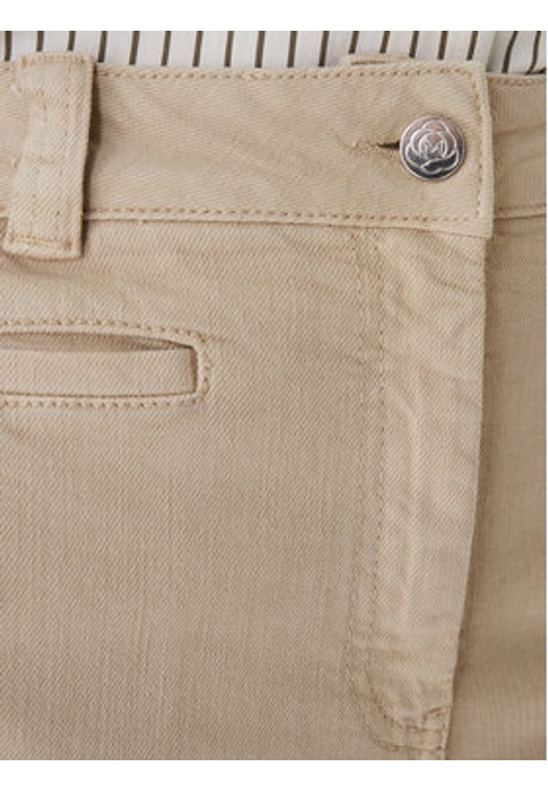 Marella Jeansy Esodo 2613131034 Beżowy Flare Fit. Kolor: beżowy