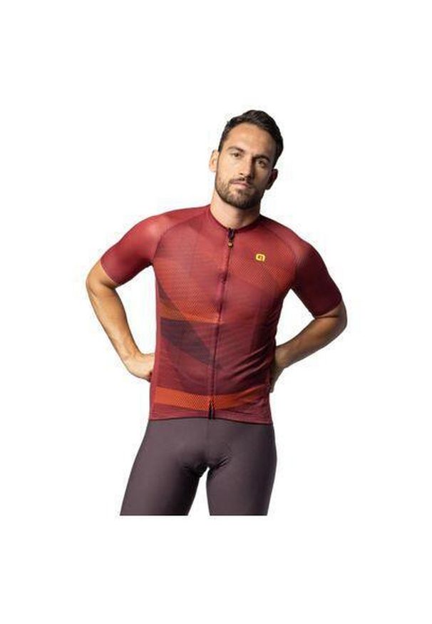 ALÉ CYCLING - Koszulka rowerowa męska Alé Cycling Solid Connect. Kolor: czerwony. Sport: kolarstwo