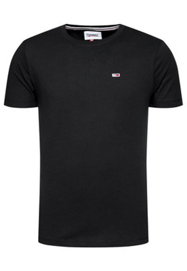 Tommy Jeans T-Shirt Tjm Classic DM0DM09598 Czarny Regular Fit. Kolor: czarny. Materiał: bawełna
