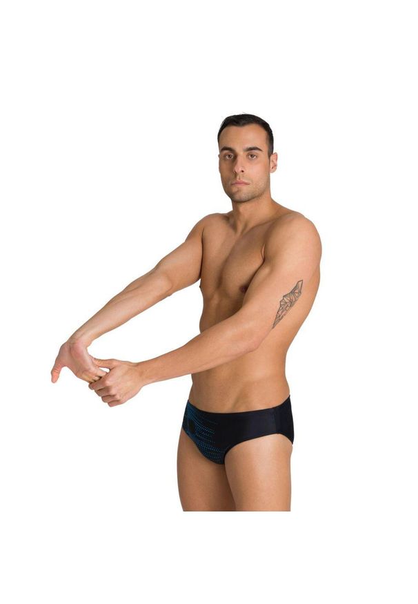 Kąpielówki slipy męskie na basen Arena Starry Brief. Kolor: czarny, niebieski, wielokolorowy