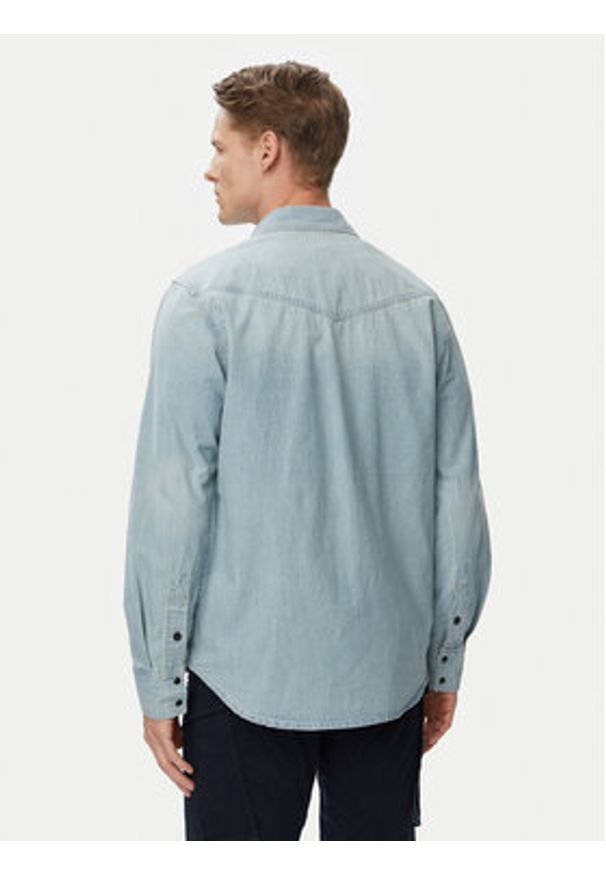 G-Star RAW - G-Star Raw Koszula jeansowa Dakota D23006-E356 Niebieski Regular Fit. Kolor: niebieski. Materiał: bawełna