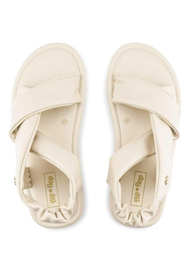 Flip*Flop - Sandały turystyczne damskie Flip Flop Fauna. Okazja: na plażę. Kolor: beżowy. Styl: sportowy