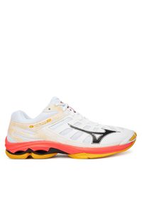Buty halowe Mizuno. Kolor: pomarańczowy. Model: Mizuno Wave #1