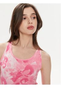 Adidas - adidas Sukienka letnia Floral Graphic IS4247 Różowy Slim Fit. Kolor: różowy. Materiał: bawełna. Sezon: lato #4