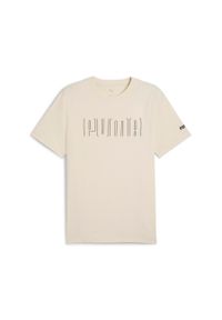 Puma - PUMA KOSZULKA SPORT GRAPHIC 68461787 r XXL. Kolor: beżowy