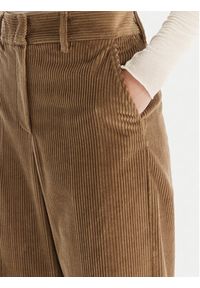 Weekend Max Mara Spodnie materiałowe Tania 2525136092 Brązowy Wide Leg. Kolor: brązowy. Materiał: bawełna