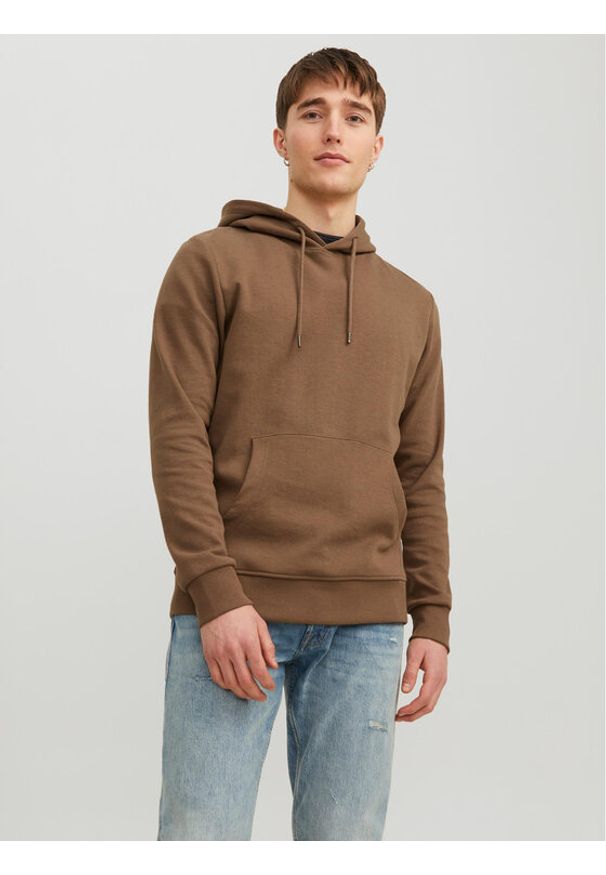 Jack & Jones - Jack&Jones Bluza 12182537 Brązowy Standard Fit. Kolor: brązowy. Materiał: syntetyk