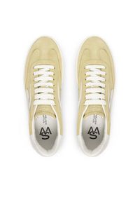 Stuart Weitzman Sneakersy Runaround SK928 Beżowy. Kolor: beżowy. Materiał: skóra, zamsz #4