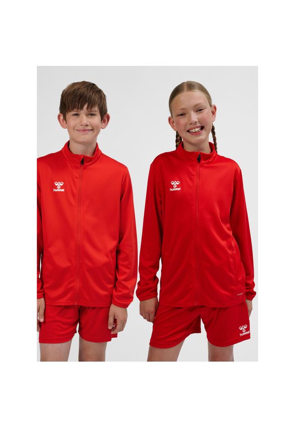 Dziecięca bluza dresowa Hummel Essential. Kolor: czerwony, wielokolorowy, różowy. Materiał: dresówka. Sport: joga i pilates