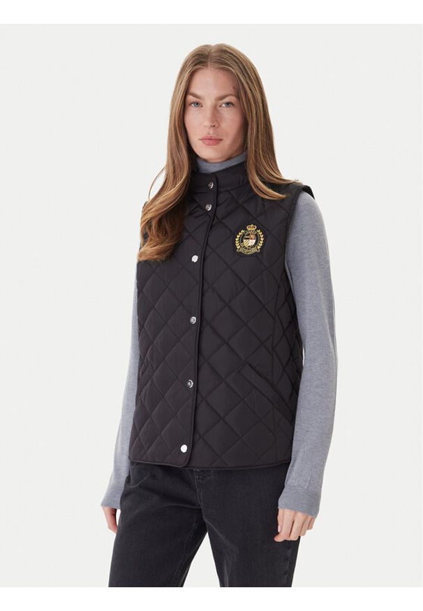 Lauren Ralph Lauren - LAUREN RALPH LAUREN Bezrękawnik 297951276005 Czarny Straight Fit. Kolor: czarny. Materiał: syntetyk. Długość rękawa: bez rękawów