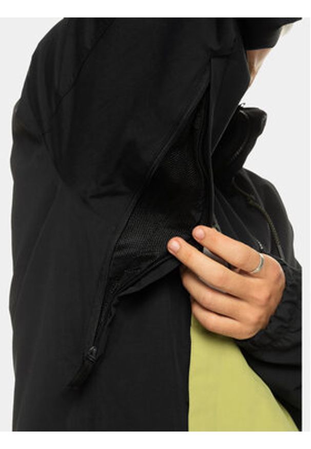 Quiksilver Kurtka anorak Steeze Jk Snjt EQYTJ03421 Czarny Regular Fit. Kolor: czarny. Materiał: syntetyk