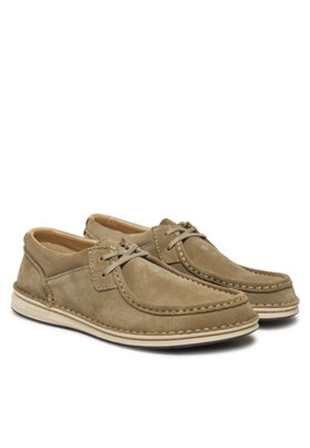 Birkenstock Półbuty Pasadena 1029671 Beżowy. Kolor: beżowy. Materiał: zamsz, skóra