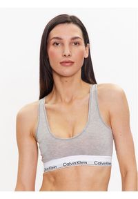 Calvin Klein Underwear Biustonosz top Unlined 000QF7214E Szary. Kolor: szary. Materiał: bawełna #1