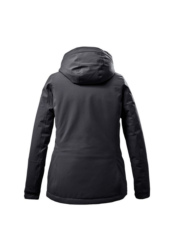 Damska wodoodporna kurtka z kapturem Killtec Kow 170. Typ kołnierza: kaptur. Kolor: czarny. Sport: turystyka piesza