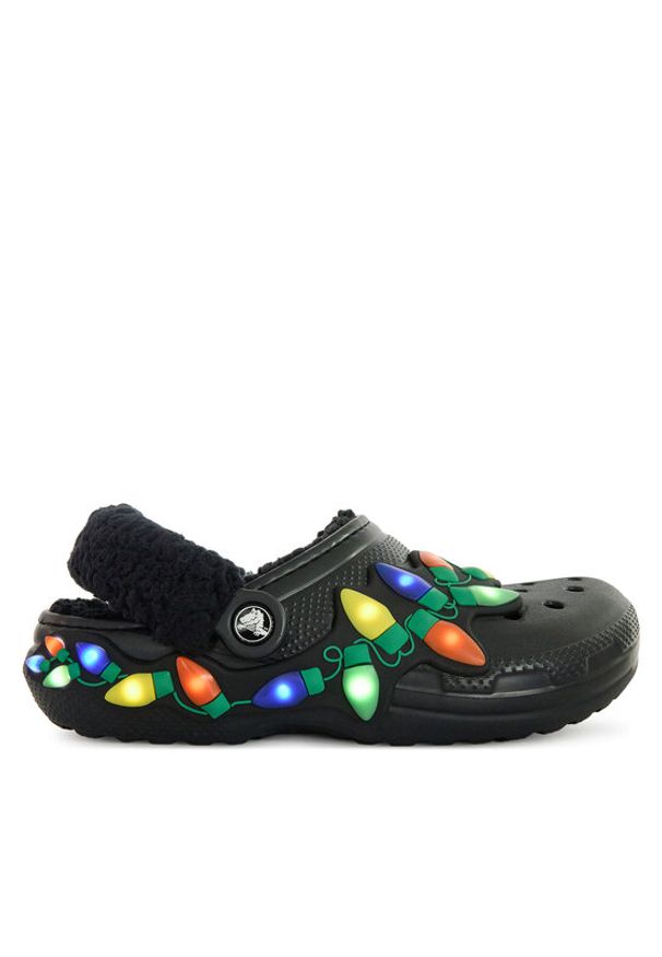 Crocs Klapki Classic Lined Holiday Lights Clog 212054 Czarny. Kolor: czarny