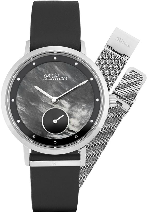 BALTICUS - Zegarek damski Balticus BLT-BALNSSB-P czarny. Kolor: czarny