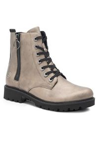 Remonte Trzewiki D8671-91 Srebrny. Kolor: srebrny. Materiał: skóra #5