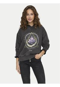 only - ONLY Bluza Lucinda 15340912 Szary Regular Fit. Kolor: szary. Materiał: bawełna, syntetyk #1