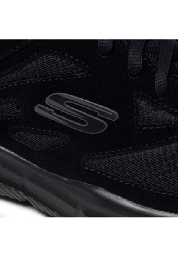 skechers - Skechers Sneakersy Ezdez 52748/BBK Czarny. Kolor: czarny. Materiał: skóra, zamsz