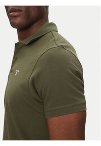 Barbour Polo Tartan MML0012OL51 Khaki Regular Fit. Typ kołnierza: polo. Kolor: brązowy. Materiał: bawełna #3