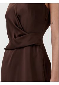 Rinascimento Sukienka koktajlowa CFC0122928003 Brązowy Regular Fit. Kolor: brązowy. Materiał: syntetyk. Styl: wizytowy #4