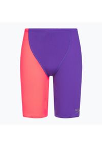 Jammery pływackie dziecięce Speedo Endurance+ High Waist Jammer. Stan: podwyższony. Kolor: fioletowy