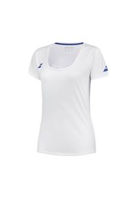 Koszulka damska Babolat Play Cap Sleeve Top. Kolor: biały. Sport: tenis
