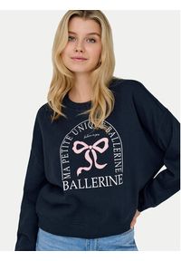 only - ONLY Bluza 15254183 Granatowy Loose Fit. Kolor: niebieski. Materiał: bawełna #7