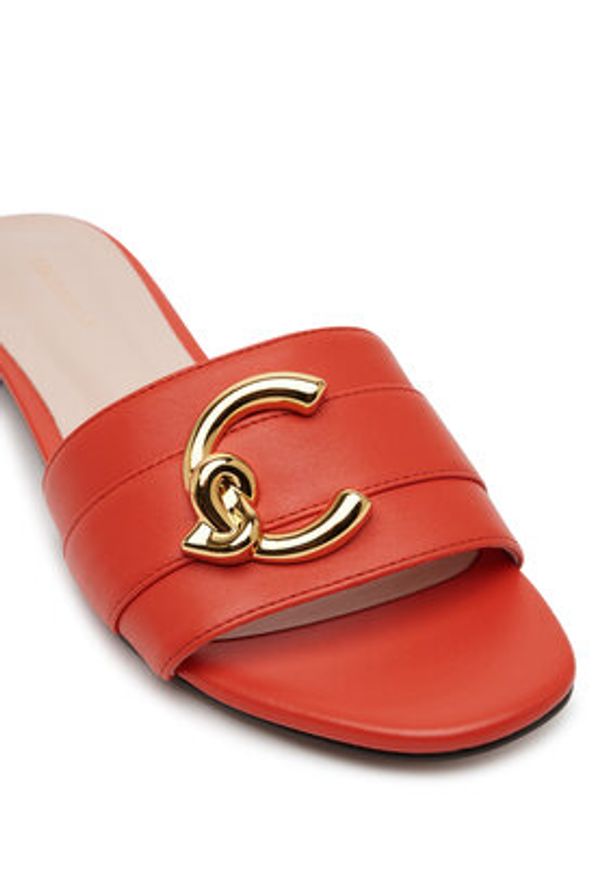 Coccinelle Klapki E4 SB3 17 01 01 Czerwony. Kolor: czerwony. Materiał: skóra