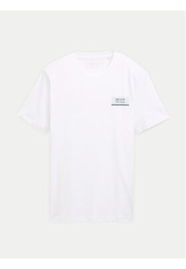 Tom Tailor Denim T-Shirt 1043491 Biały Regular Fit. Kolor: biały. Materiał: bawełna