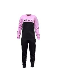 Damski dres Givova 100 g, okrągły dekolt z ozdobną taśmą, XS. Kolor: szary, fioletowy, wielokolorowy. Materiał: dresówka #1