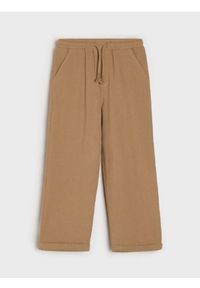 Sinsay - Jeansy straight leg - brązowy. Kolor: brązowy