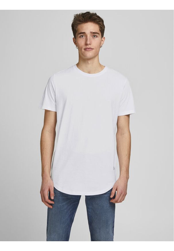 Jack & Jones - Jack&Jones T-Shirt Noa 12113648 Biały Long Line Fit. Kolor: biały. Materiał: bawełna