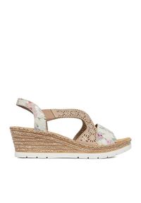 Rieker Sandały CEO-61916-90 Beżowy. Kolor: beżowy. Materiał: skóra #1